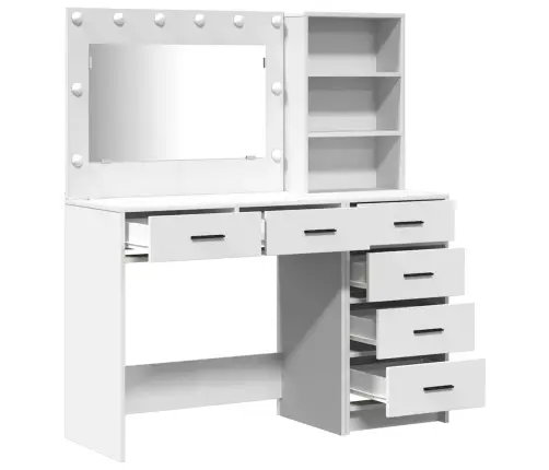 Dressing Galds 2 Pcs Balts 78.5 X 41 X 135 Cm Inženierijas Koks Vidaxl