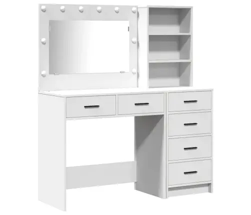 Dressing Galds 2 Pcs Balts 78.5 X 41 X 135 Cm Inženierijas Koks Vidaxl