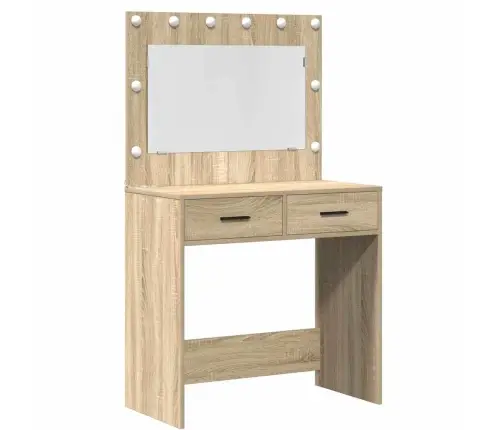 Makiažo Stalas Ruda 78.5 X 41 X 135 Cm Apdirbta Mediena