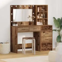 Makiažo Stalas Ruda 78.5 X 41 X 135 Cm Apdirbta Mediena