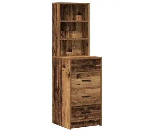 Makiažo Stalas Ruda 78.5 X 41 X 135 Cm Apdirbta Mediena