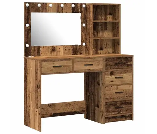 Makiažo Stalas Ruda 78.5 X 41 X 135 Cm Apdirbta Mediena
