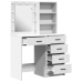 Dressing Galds 2 Pcs Balts 50 X 41 X 135 Cm Inženierijas Koks Vidaxl