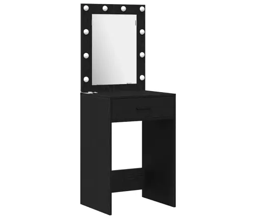 Riietumislaud Sahtliga 2 Pcs Must 50 X 41 X 135 Cm Tehispuit