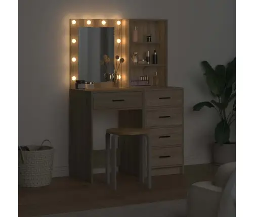 Dressing Galds 2 Pcs Brūna 50 X 41 X 135 Cm Inženierijas Koks Vidaxl