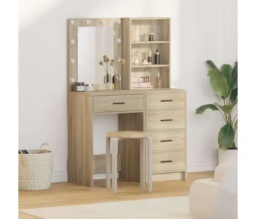 Dressing Galds 2 Pcs Brūna 50 X 41 X 135 Cm Inženierijas Koks Vidaxl