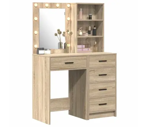 Dressing Galds 2 Pcs Brūna 50 X 41 X 135 Cm Inženierijas Koks Vidaxl