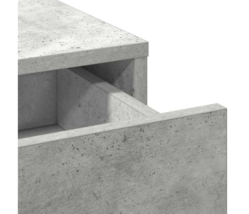 Makiažo Stalas 2 Pcs Pilka 50 X 41 X 135 Cm Apdirbta Mediena