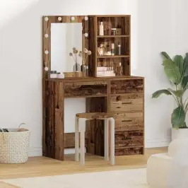 Dressing Galds 2 Pcs Brūna 50 X 41 X 135 Cm Inženierijas Koks Vidaxl