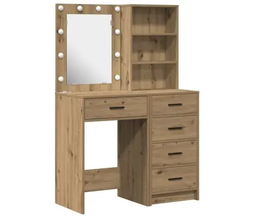 Riietumislaud Sahtliga 2 Pcs Pruun 50 X 41 X 135 Cm Tehispuit