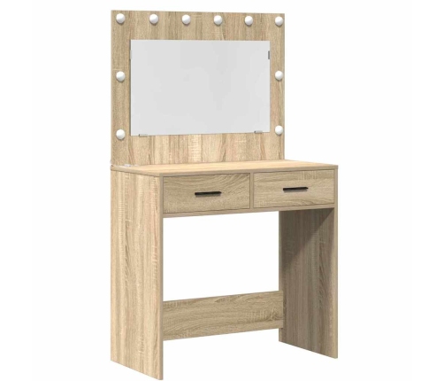 Dressing Galds 3 Pcs Brūna 40 X 41 X 135 Cm Inženierijas Koks Vidaxl