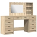 Dressing Galds 3 Pcs Brūna 40 X 41 X 135 Cm Inženierijas Koks Vidaxl