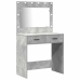 Dressing Galds 3 Pcs Pelēka 40 X 41 X 135 Cm Inženierijas Koks Vidaxl