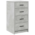 Dressing Galds 3 Pcs Pelēka 40 X 41 X 135 Cm Inženierijas Koks Vidaxl