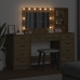Dressing Galds 3 Pcs Brūna 40 X 41 X 135 Cm Inženierijas Koks Vidaxl
