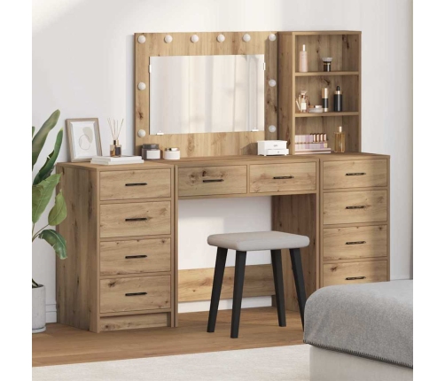 Dressing Galds 3 Pcs Brūna 40 X 41 X 135 Cm Inženierijas Koks Vidaxl
