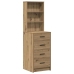 Dressing Galds 3 Pcs Brūna 40 X 41 X 135 Cm Inženierijas Koks Vidaxl