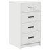 Dressing Galds 3 Pcs Balts 40 X 41 X 135 Cm Inženierijas Koks Vidaxl