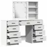 Dressing Galds 3 Pcs Balts 40 X 41 X 135 Cm Inženierijas Koks Vidaxl