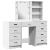 Dressing Galds 3 Pcs Balts 40 X 41 X 135 Cm Inženierijas Koks Vidaxl