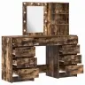 Riietumislaud Sahtliga 3 Pcs Pruun 40 X 41 X 135 Cm Tehispuit