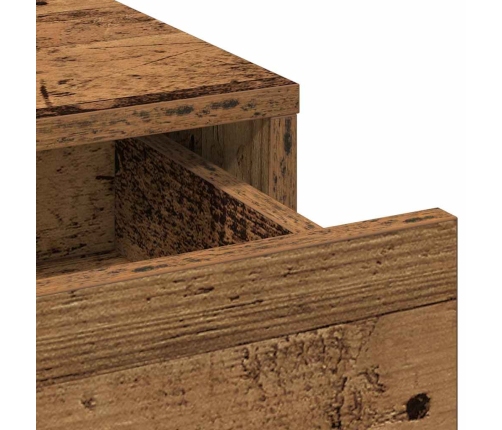 Makiažo Stalas 3 Pcs Ruda 40 X 41 X 135 Cm Apdirbta Mediena