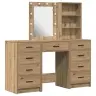 Dressing Galds 3 Pcs Brūna 40 X 41 X 135 Cm Inženierijas Koks Vidaxl