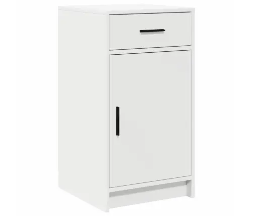 2 Gabalu Tualetes Galda Komplekts Ar Led Balta Inženierijas Koka Vidaxl