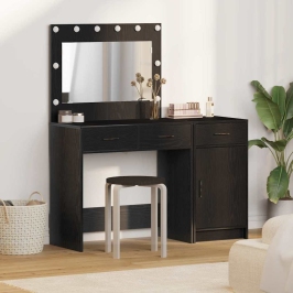 Dressing Galds 2 Pcs Melna 40 X 41 X 75 Cm Inženierijas Koks Vidaxl