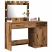 Makiažo Stalas 2 Pcs Ruda 40 X 41 X 75 Cm Apdirbta Mediena