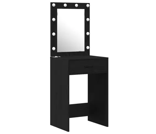 Riietumislaud Sahtliga 2 Pcs Must 50 X 41 X 135 Cm Tehispuit