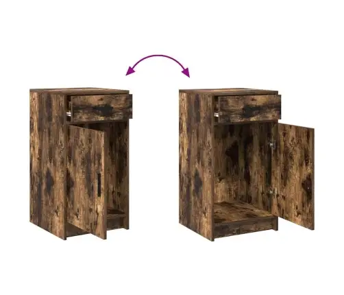 Makiažo Stalas 2 Pcs Ruda 50 X 41 X 135 Cm Apdirbta Mediena