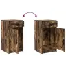 Makiažo Stalas 2 Pcs Ruda 50 X 41 X 135 Cm Apdirbta Mediena