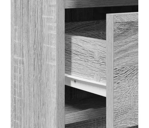 2 Gabalu Tualetes Galdiņa Komplekts Ar Led Pelēkā Sonoma Inženierijas Kokā Vidaxl