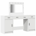 Makiažo Stalas 3 Pcs Balta 40 X 41 X 75 Cm Apdirbta Mediena