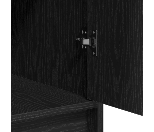 Makiažo Stalas 3 Pcs Juoda 40 X 41 X 75 Cm Apdirbta Mediena