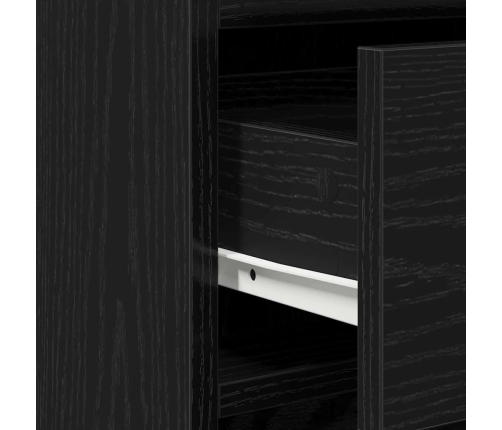 Makiažo Stalas 3 Pcs Juoda 40 X 41 X 75 Cm Apdirbta Mediena