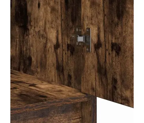 Riietumislaud Peeglituledega Sahtliga 3 Pcs Pruun Tehispuit