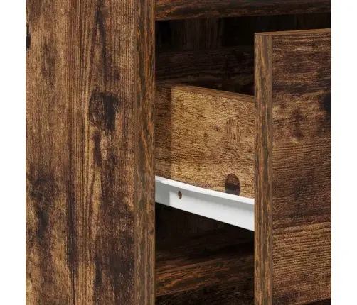 Riietumislaud Peeglituledega Sahtliga 3 Pcs Pruun Tehispuit