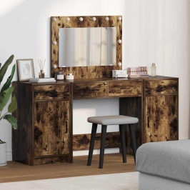 Dressing Galds 3 Pcs Brūna 40 X 41 X 75 Cm Inženierijas Koks Vidaxl