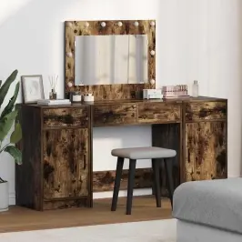 Dressing Galds 3 Pcs Brūna 40 X 41 X 75 Cm Inženierijas Koks Vidaxl