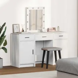 Dressing Galds Balts 50 X 41 X 135 Cm Inženierijas Koks Vidaxl