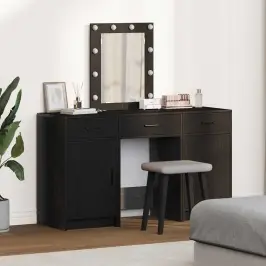 Dressing Galds Melna 50 X 41 X 135 Cm Inženierijas Koks Vidaxl