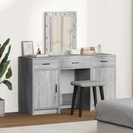 Dressing Galds Pelēka 50 X 41 X 135 Cm Inženierijas Koks Vidaxl