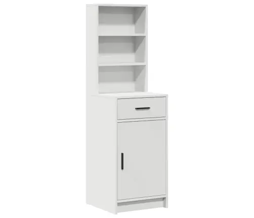 Makiažo Stalas 2 Pcs Balta 78.5 X 41 X 135 Cm Apdirbta Mediena