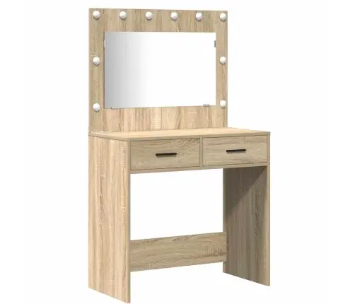 Dressing Galds 2 Pcs Brūna 78.5 X 41 X 135 Cm Inženierijas Koks Vidaxl