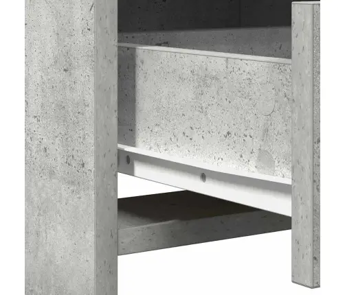 Dressing Galds Ar Atvilktni 2 Pcs Pelēka 78.5 X 41 X 135 Cm Vidaxl