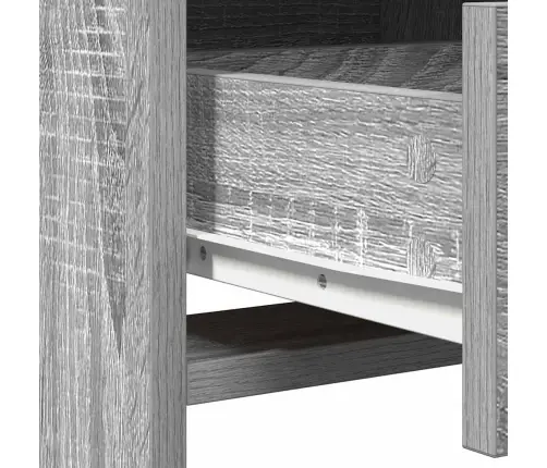 Dressing Galds Ar Atvilktni 2 Pcs Pelēka 78.5 X 41 X 135 Cm Vidaxl