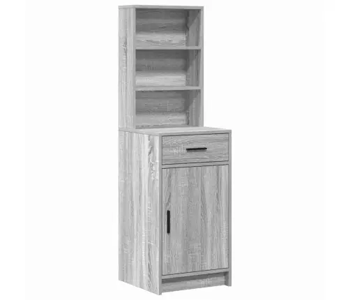 Dressing Galds Ar Atvilktni 2 Pcs Pelēka 78.5 X 41 X 135 Cm Vidaxl