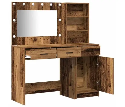 Riietumislaud Sahtliga 2 Pcs Pruun 78.5 X 41 X 135 Cm Tehispuit Riietumislaud Sahtliga 2 Pcs Pruun 78.5 X 41 X 135 Cm Tehispuit